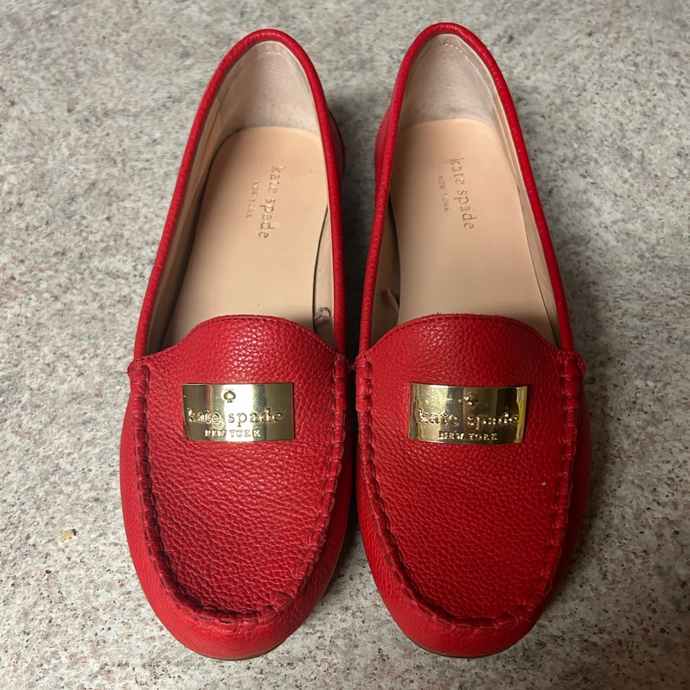 Red Kate Spade Flats